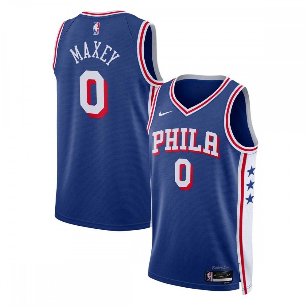 Tyrese Maxey Philadelphia 76ers Unisex Swingman Jersey - Icon Edition - Royal-Pro Kit Vault | Brand New 26/27 Sports Jerseys